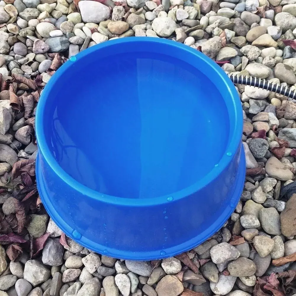 1 Quart Plastic Heated Pet Bowl Anti Chew Cord 25 Watts Power Rabbits Dogs Cats